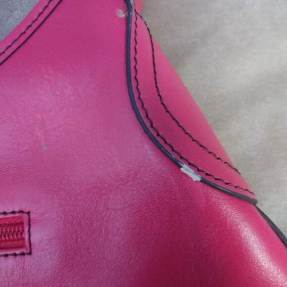 Etienne Aigner Smooth Leather Pink Hobo/Shoulder Bag Scottsdale Collection FLAWS - Picture 11 of 16